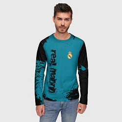 Лонгслив мужской Real madrid - grange style, цвет: 3D-принт — фото 2