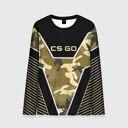 Лонгслив мужской CS:GO Khaki Camo, цвет: 3D-принт