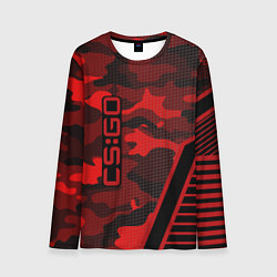 Мужской лонгслив CS:GO Red Camo