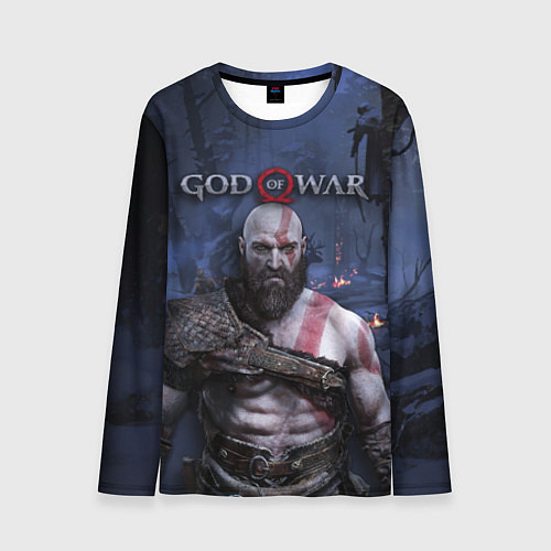 Мужской лонгслив God of War: Kratos / 3D-принт – фото 1