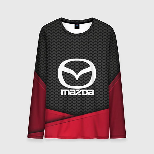 Мужской лонгслив Mazda: Grey Carbon / 3D-принт – фото 1