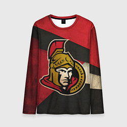Лонгслив мужской HC Ottawa Senators: Old Style, цвет: 3D-принт