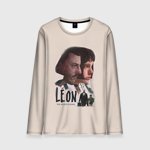 Мужской лонгслив Leon / 3D-принт – фото 1