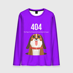 Мужской лонгслив Doggy: Error 404