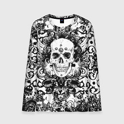 Мужской лонгслив Grunge Skull