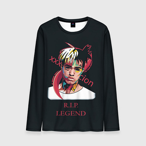 Мужской лонгслив XXXTentacion: RIP Legend / 3D-принт – фото 1