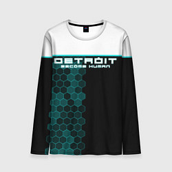 Мужской лонгслив Detroit: Cyber Hexagons