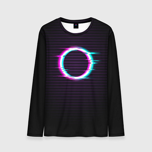 Мужской лонгслив Глич-кольцо / 3D-принт – фото 1