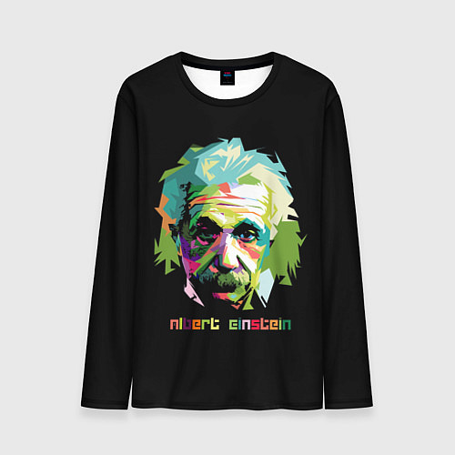 Мужской лонгслив Albert Einstein / 3D-принт – фото 1