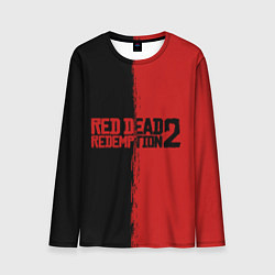 Лонгслив мужской RDD 2: Black & Red, цвет: 3D-принт