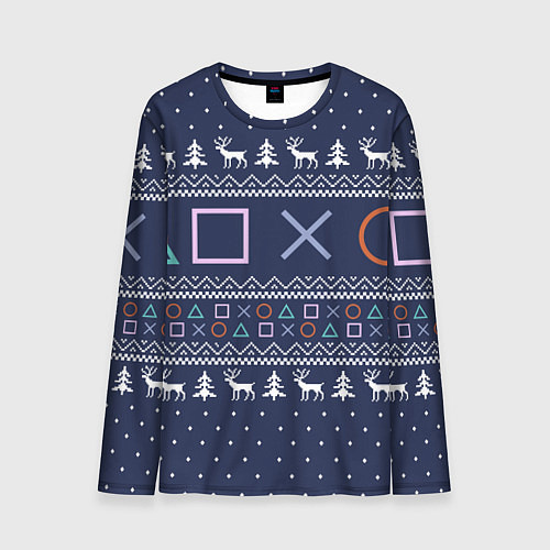 Мужской лонгслив Winter PS / 3D-принт – фото 1