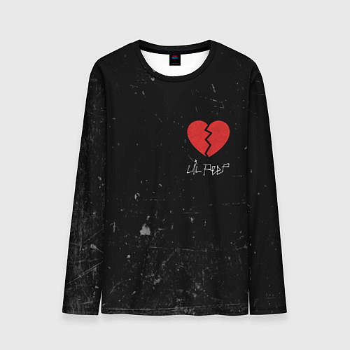 Мужской лонгслив Lil Peep: Broken Heart / 3D-принт – фото 1