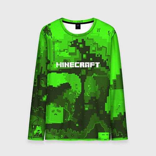 Мужской лонгслив Minecraft: Green World / 3D-принт – фото 1
