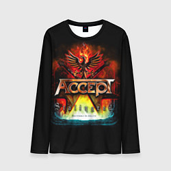 Лонгслив мужской Accept: Flame Eagle, цвет: 3D-принт