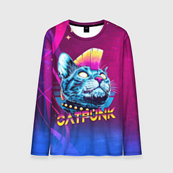 Лонгслив мужской Котопанк, цвет: 3D-принт