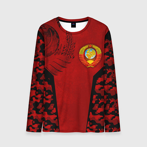 Мужской лонгслив Камуфляж СССР / 3D-принт – фото 1