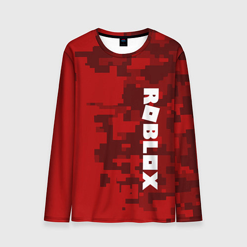 Мужской лонгслив ROBLOX: Red Camo / 3D-принт – фото 1