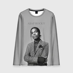 Лонгслив мужской ASAP Rocky: Grey Fashion, цвет: 3D-принт