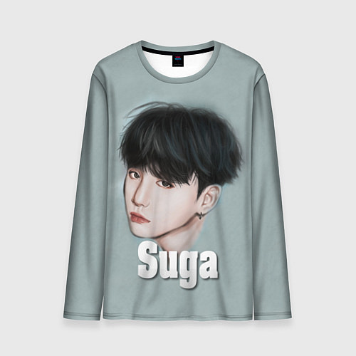 Мужской лонгслив BTS Suga / 3D-принт – фото 1