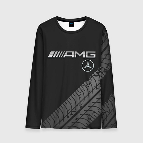 Мужской лонгслив Mercedes AMG: Street Racing / 3D-принт – фото 1