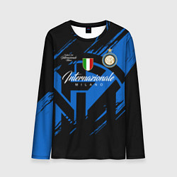Лонгслив мужской Интер Милан логотипы, цвет: 3D-принт
