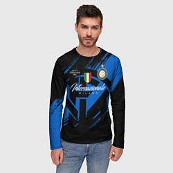 Лонгслив мужской Интер Милан логотипы, цвет: 3D-принт — фото 2