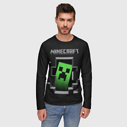 Лонгслив мужской Minecraft Creeper, цвет: 3D-принт — фото 2
