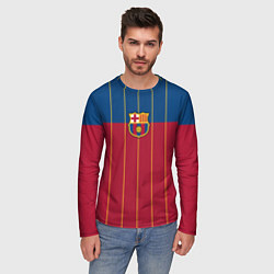 Лонгслив мужской FC Barcelona, цвет: 3D-принт — фото 2