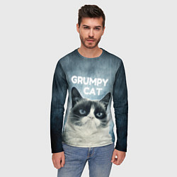Лонгслив мужской Grumpy Cat, цвет: 3D-принт — фото 2