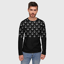 Лонгслив мужской Минималистичные Якоря, цвет: 3D-принт — фото 2