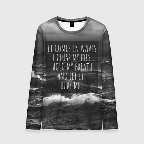 Мужской лонгслив Bring Me The Horizon - it comes in waves / 3D-принт – фото 1
