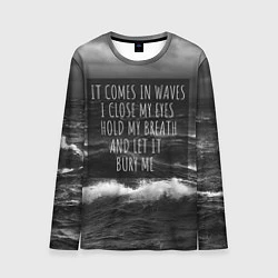 Лонгслив мужской Bring Me The Horizon - it comes in waves, цвет: 3D-принт