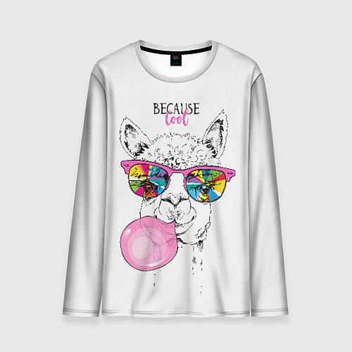 Мужской лонгслив Because cool / 3D-принт – фото 1