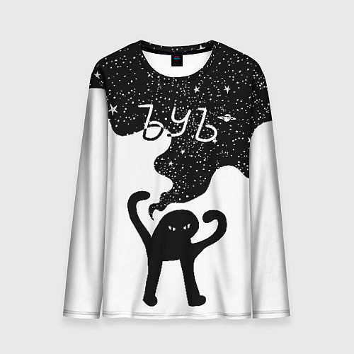 Мужской лонгслив Ъуъ съука - космос / 3D-принт – фото 1