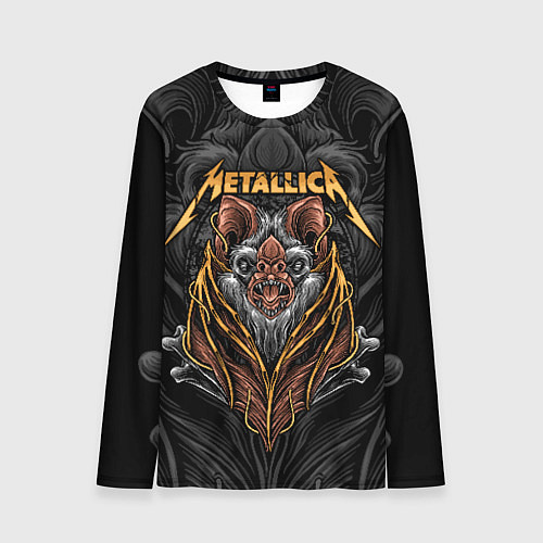 Мужской лонгслив Metallica мышь летучая / 3D-принт – фото 1