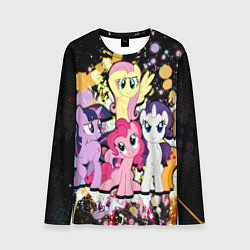 Лонгслив мужской My little pony band, цвет: 3D-принт