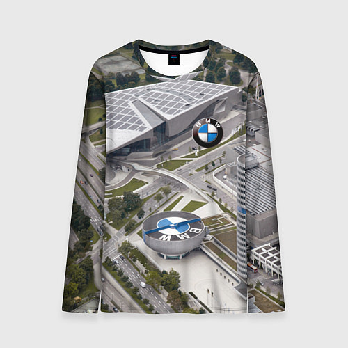Мужской лонгслив BMW city / 3D-принт – фото 1