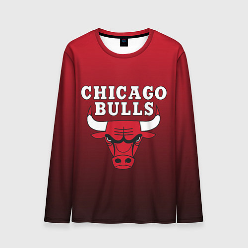 Мужской лонгслив CHICAGO BULLS / 3D-принт – фото 1