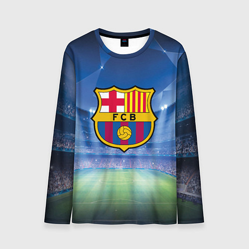 Мужской лонгслив FC Barcelona / 3D-принт – фото 1