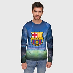 Лонгслив мужской FC Barcelona, цвет: 3D-принт — фото 2