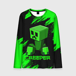 Лонгслив мужской MINECRAFT CREEPER, цвет: 3D-принт