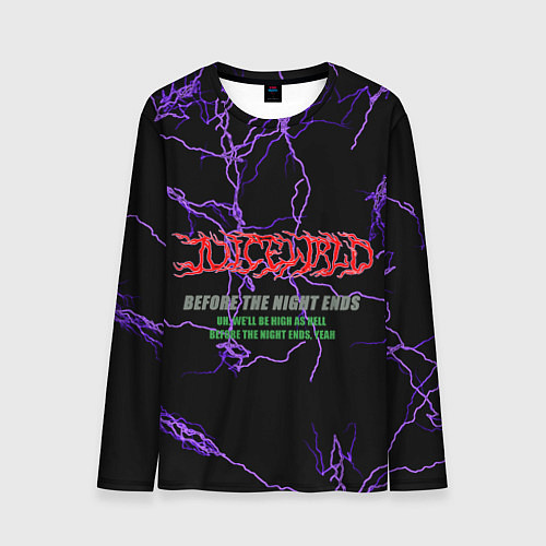 Мужской лонгслив Juice WRLD - before night ends / 3D-принт – фото 1