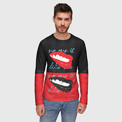 Лонгслив мужской No one is like me, цвет: 3D-принт — фото 2