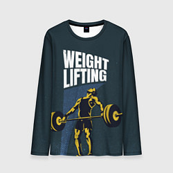 Лонгслив мужской Wheight lifting, цвет: 3D-принт