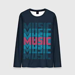 Лонгслив мужской Music, цвет: 3D-принт
