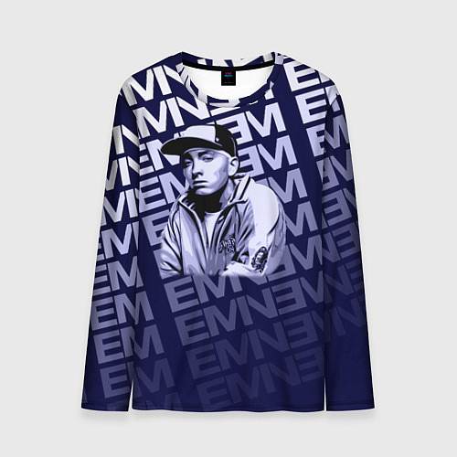 Мужской лонгслив Eminem / 3D-принт – фото 1