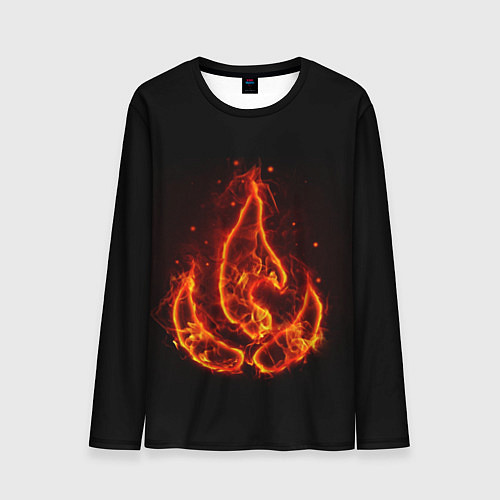 Мужской лонгслив Fire / 3D-принт – фото 1