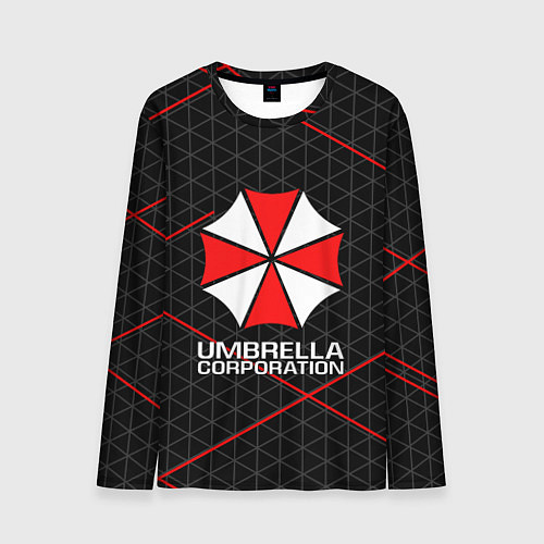 Мужской лонгслив UMBRELLA CORP / 3D-принт – фото 1