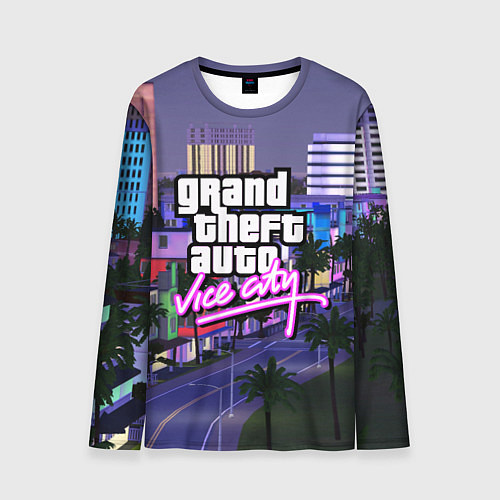 Мужской лонгслив Grand Theft Auto Vice City / 3D-принт – фото 1