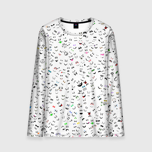 Мужской лонгслив Rolbox лица / 3D-принт – фото 1